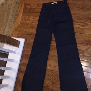 J BRAND high rise wide leg jeans